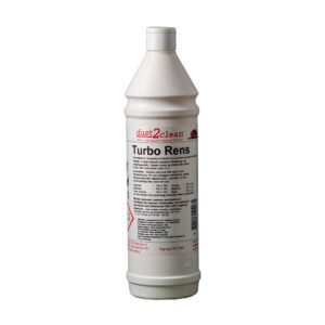 Rengøringsmiddelet Turbo Rens til affedtning og grundrengøring i fx køkkener.