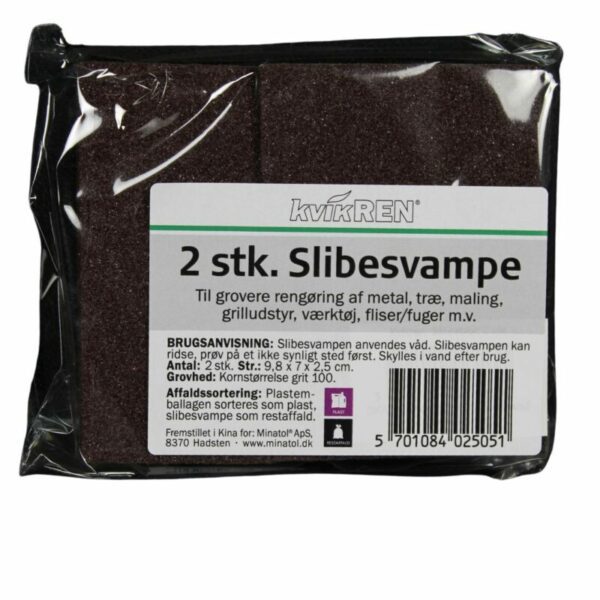 Kvikren Slibesvamp 2-stk