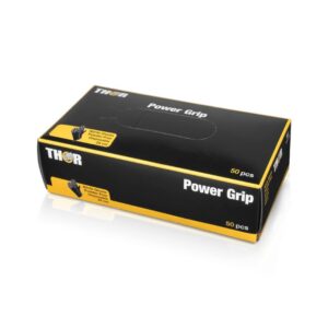 Nitrilhandske Thor Power Grip Black – Large, 50 stk.