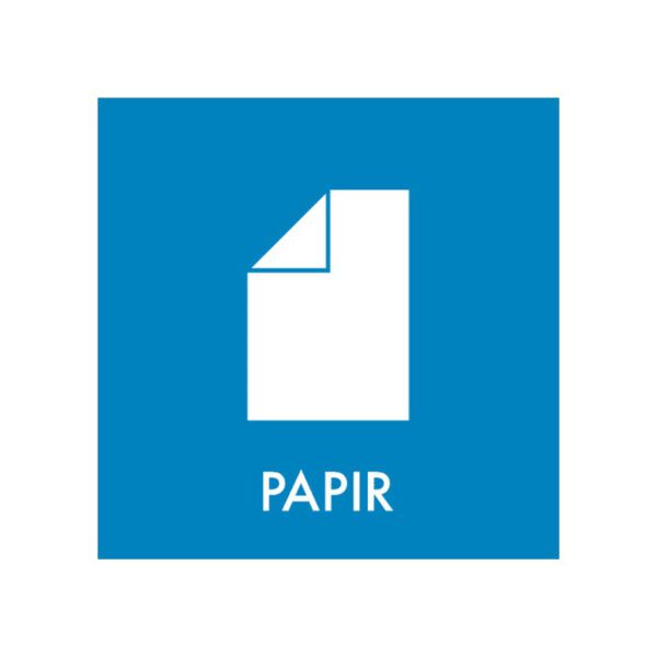 Papir piktogram til affaldssortering
